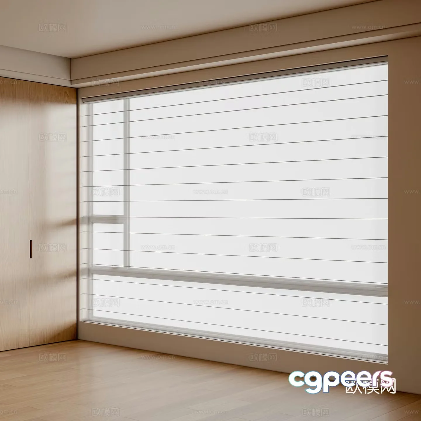 Modern Shangri-La Curtain 3D Model