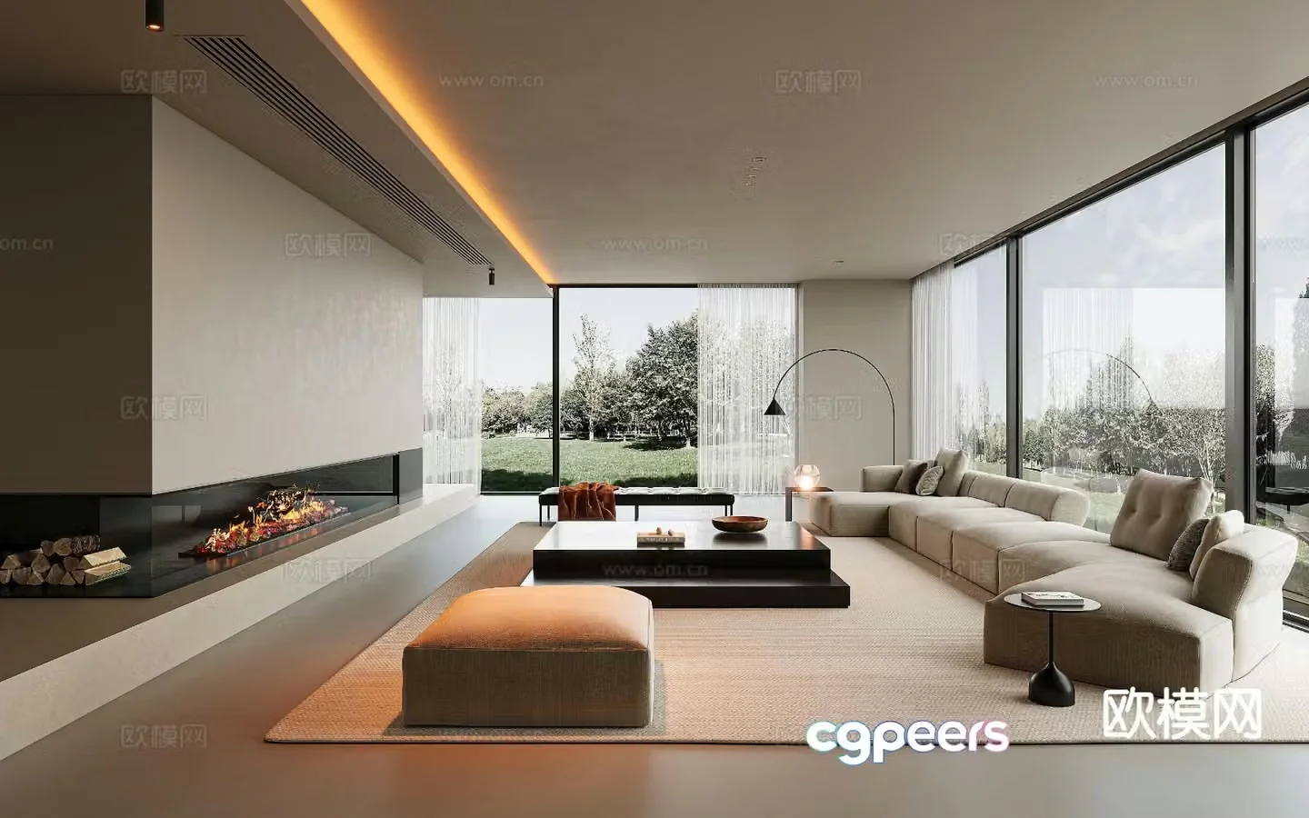 Italian living room 3d model