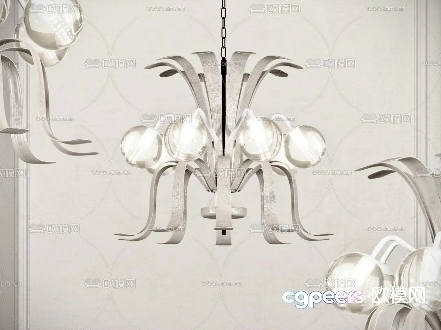 Lobby Chandelier Art Chandelier 3d Model
