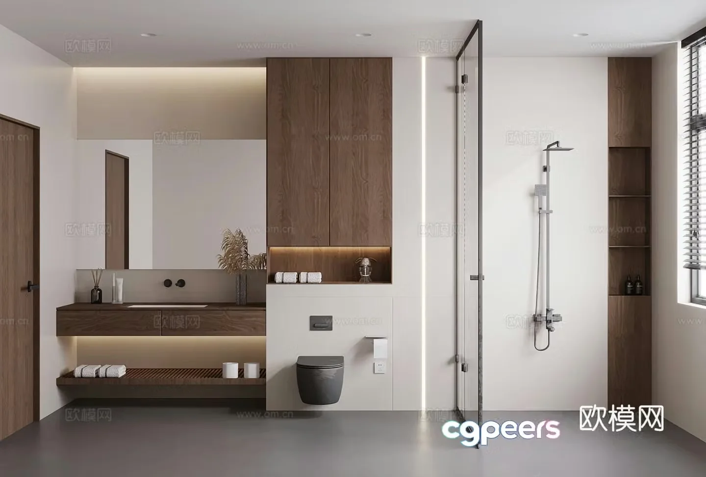 Bathroom Modern bathroom Toilet Bathroom Cabinet Bathroom Cabinet 3D Model