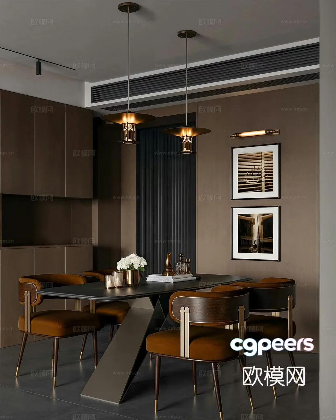 Modern restaurant 3d model