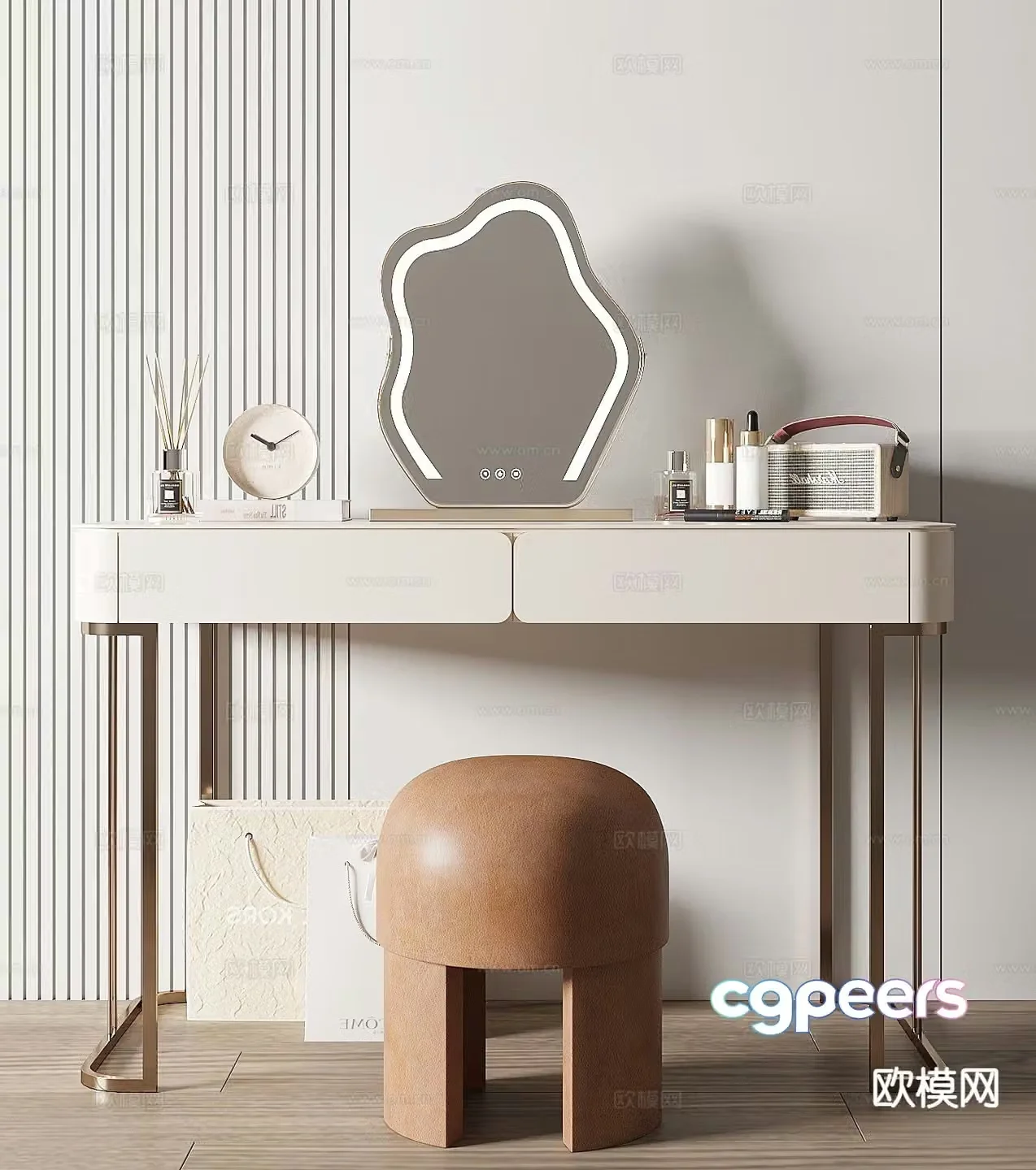 Modern dressing table dressing table 3d model
