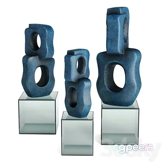 3ds Max Free – Chain Modern Statue