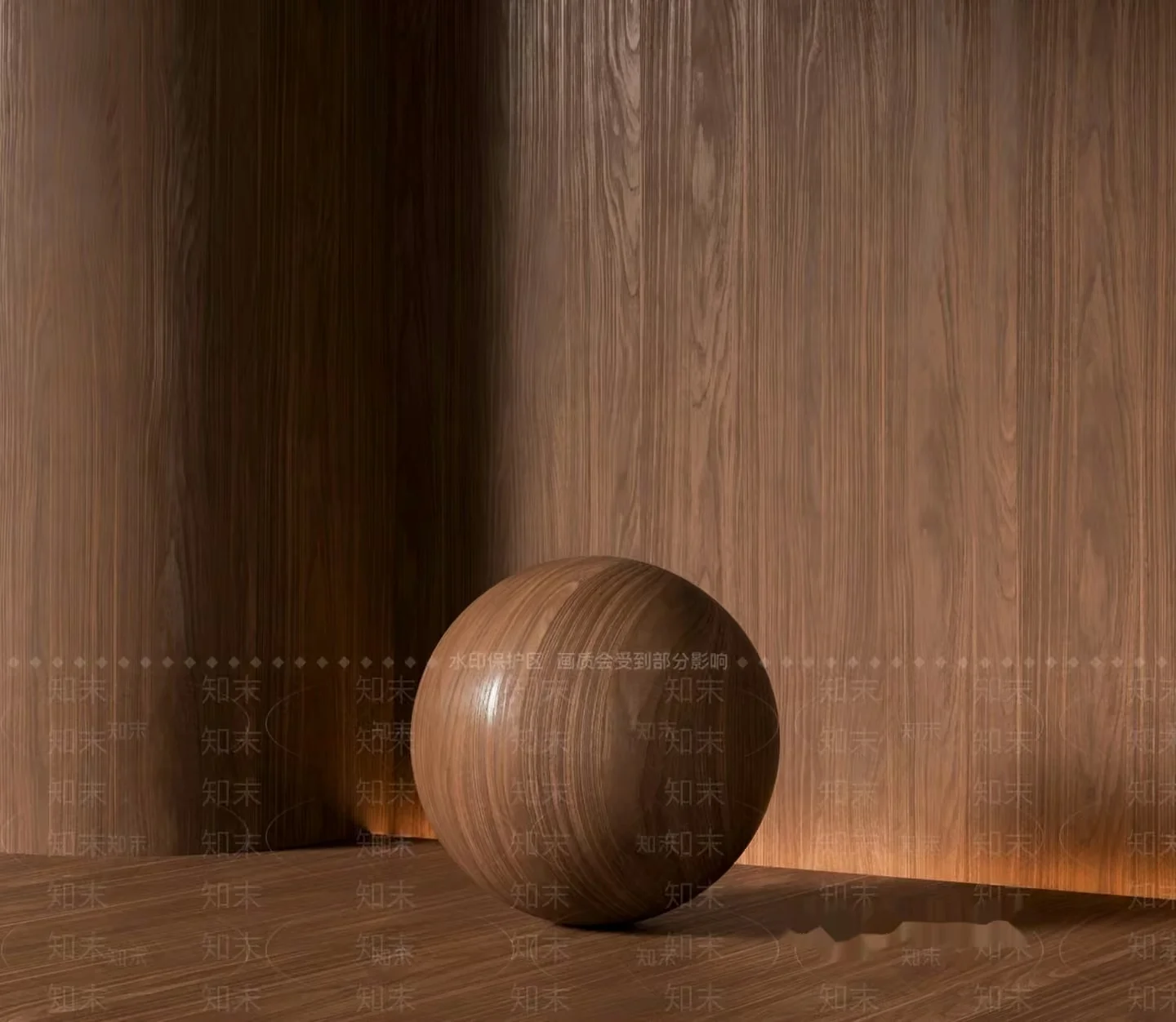Wooden Sphere 3D Model – 7025 – VRAY Render