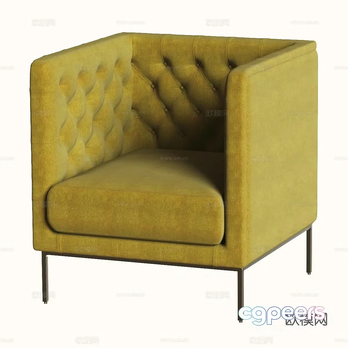 Modern single sofa 3d model