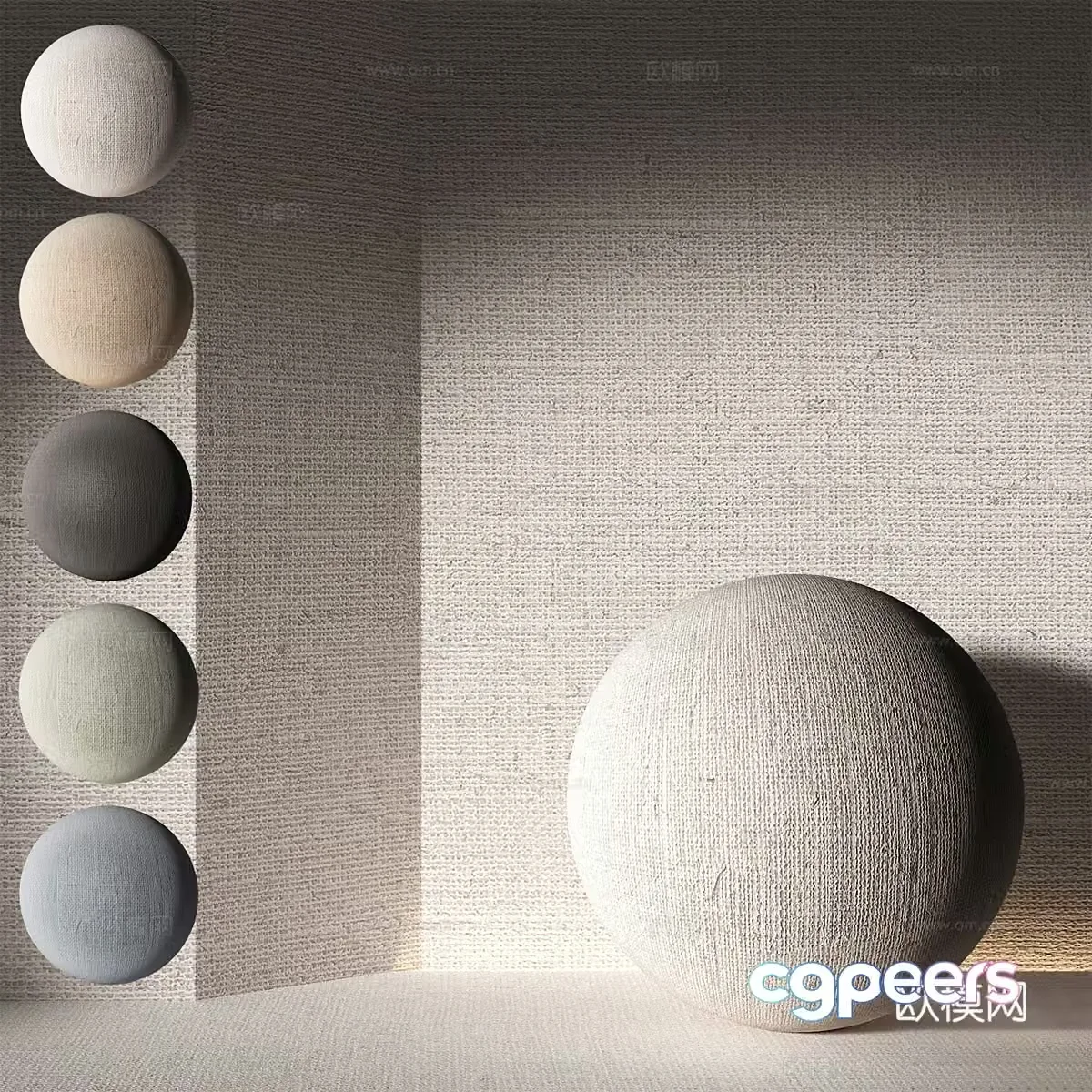 New Chinese linen fabric 3D model