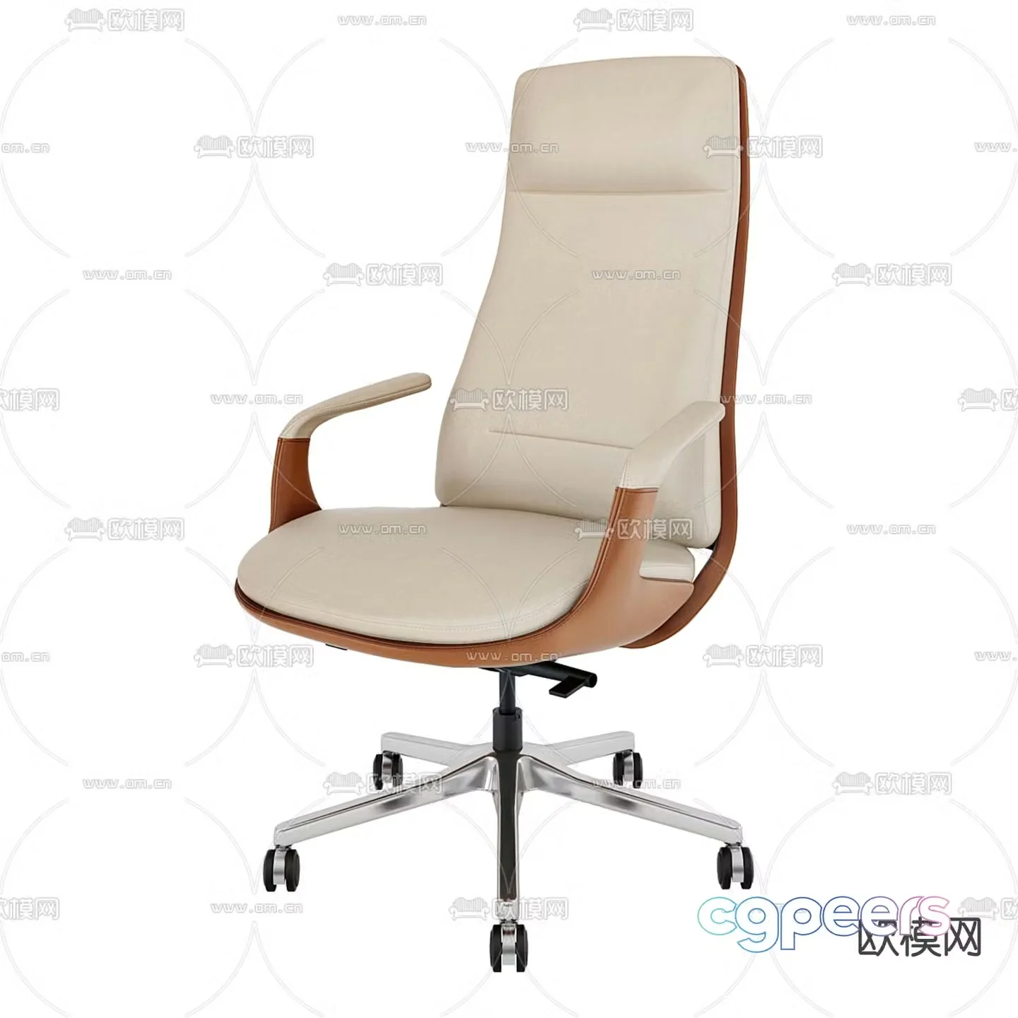Alibaba leather office chair 3d model