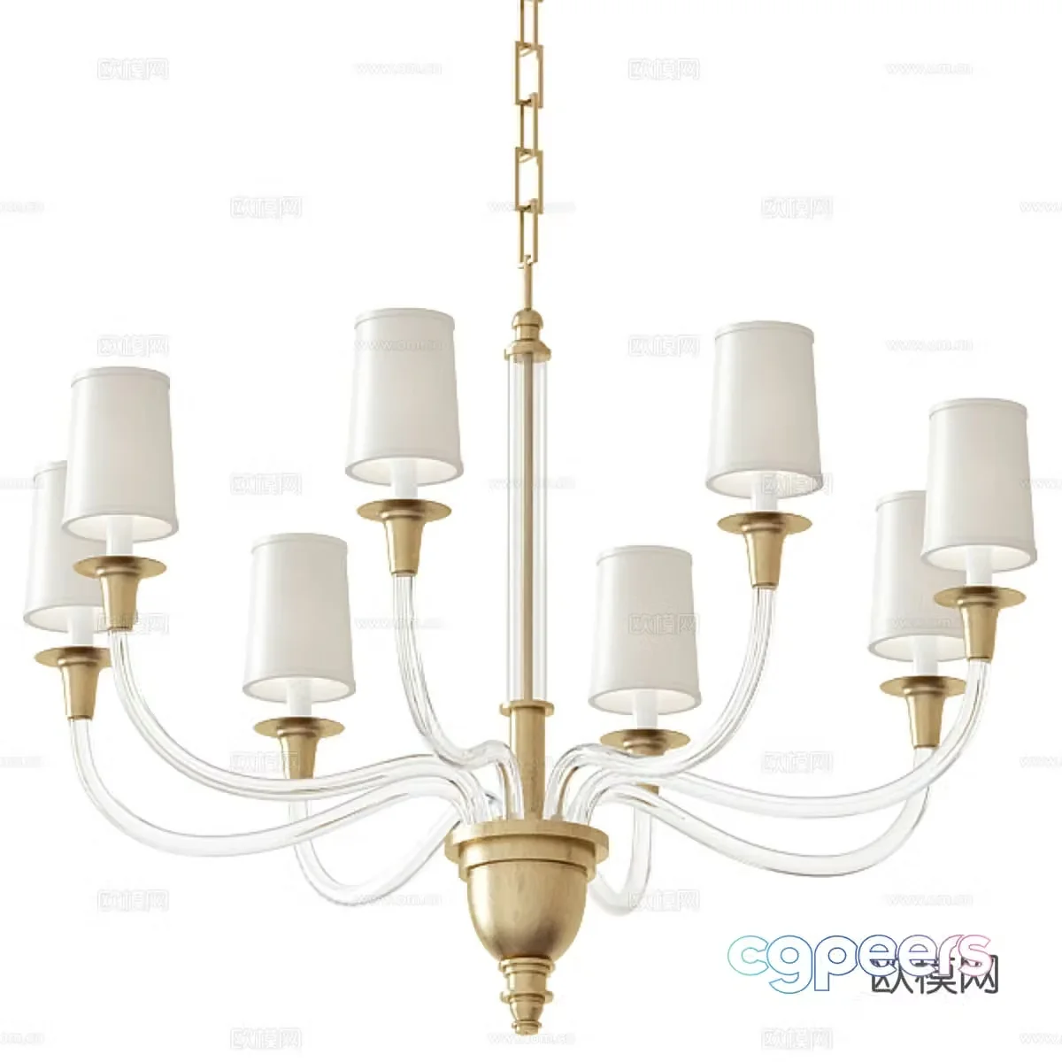 Restaurant chandeliers decorative chandeliers multi-head chandeliers modeling chandeliers special-shaped chandeliers bar chandeliers 3D model