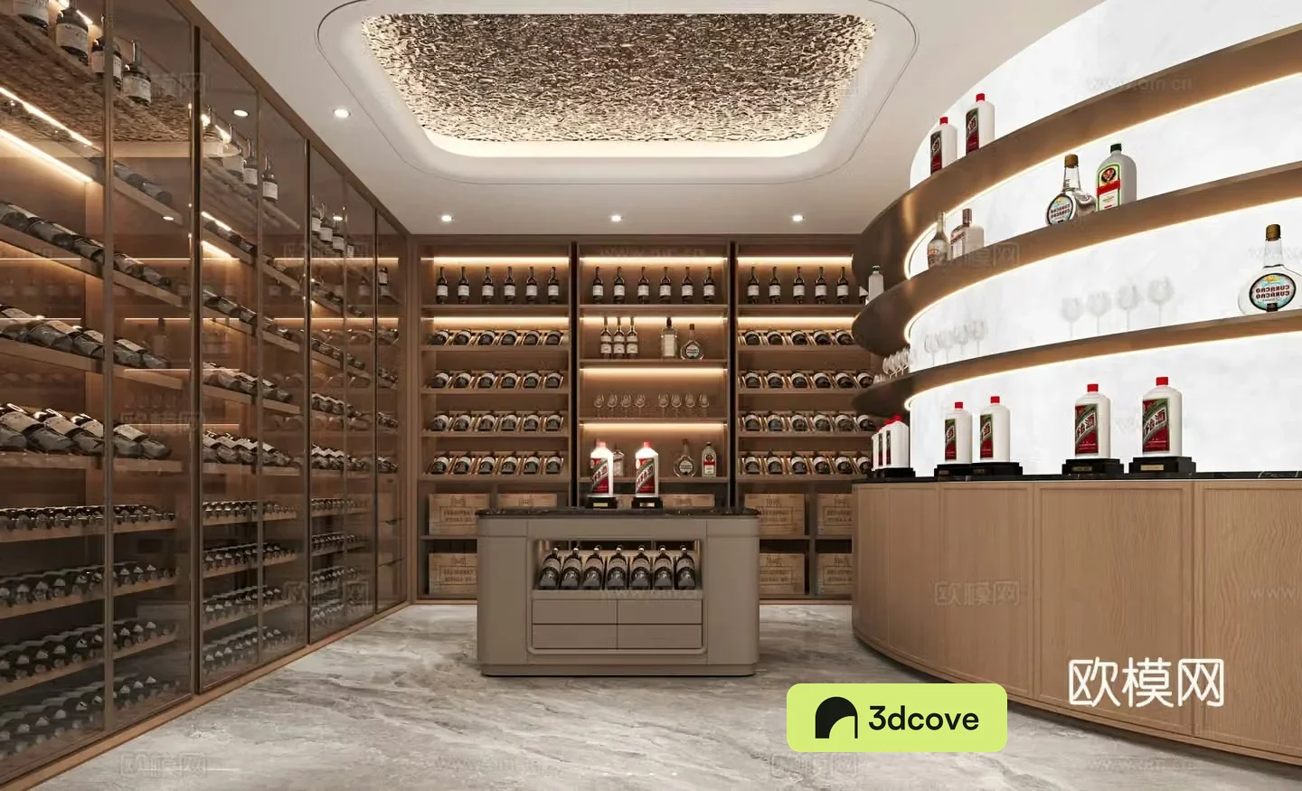 Modern wine cellar