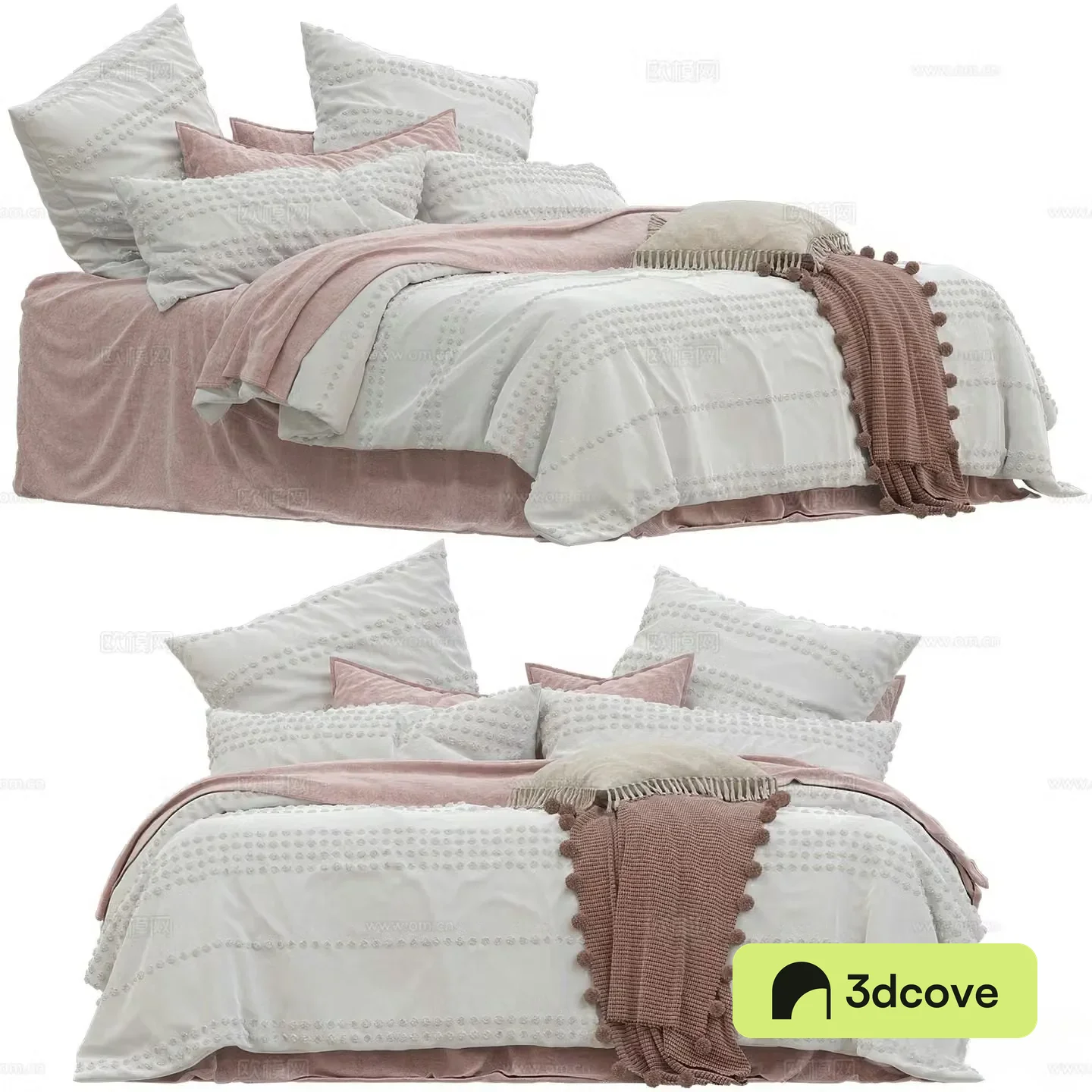 Modern children’s pink bed children’s bed fabric beds