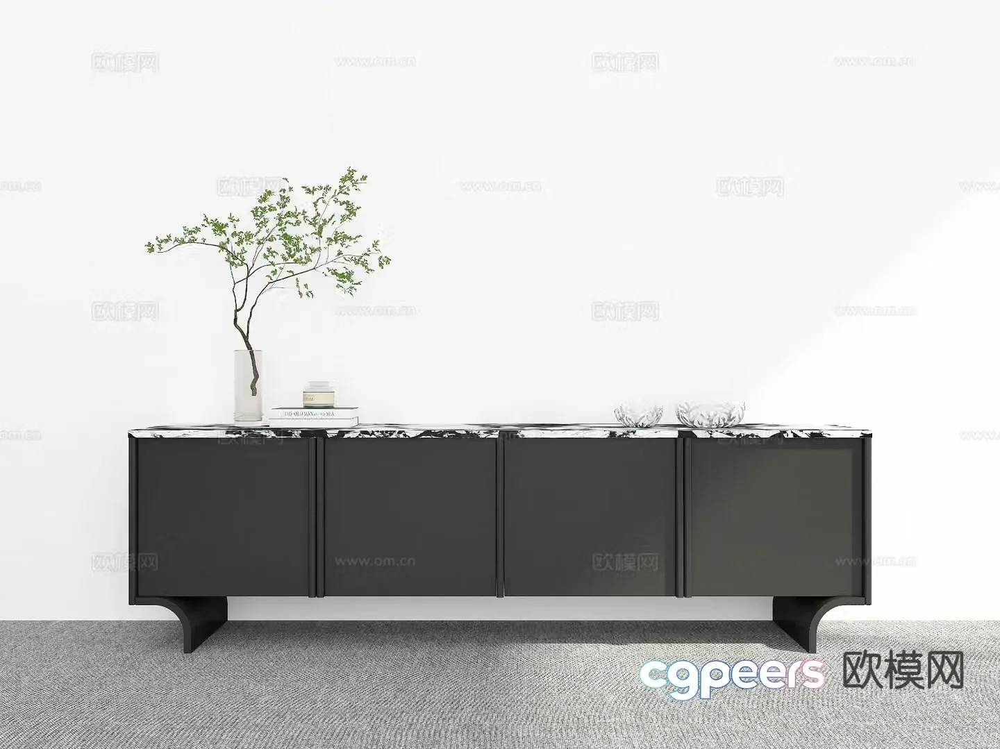 Modern TV cabinet 3d model