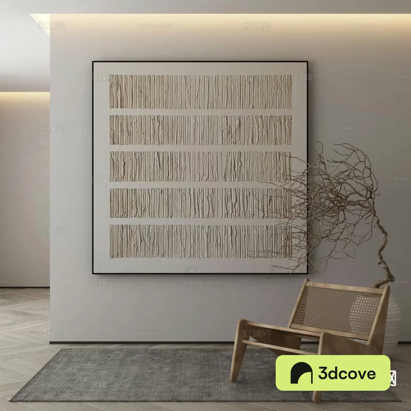 Wabi-sabi texture painting decorative painting