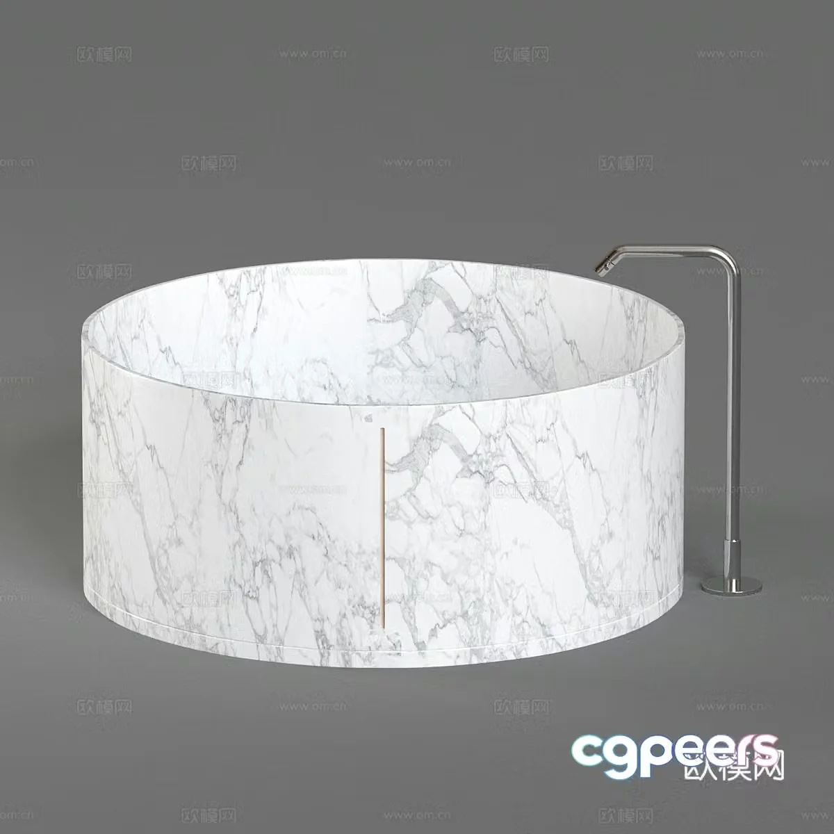Agape Project IN-OUT Marble Bathtub 3D Model