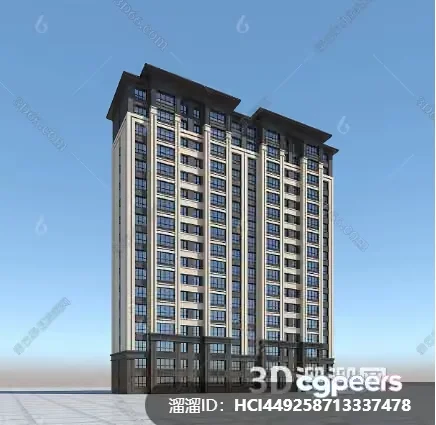 A 3D Rendering Of A Building 3D Model – 15860 – VRAY Render