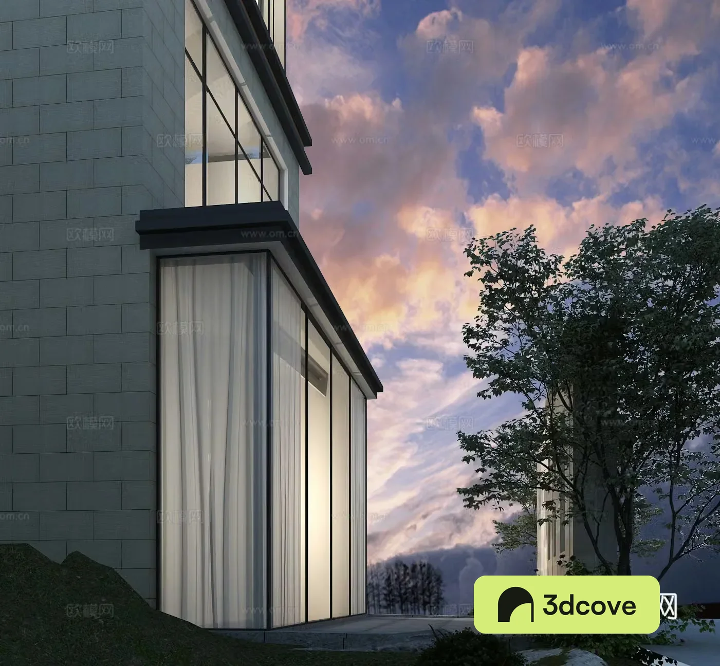 Modern villa exterior
