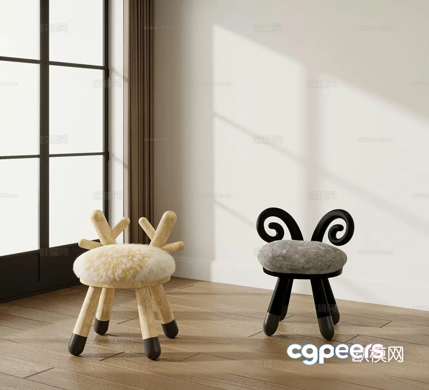 Children’s Chair Modern Children’s Chair Children’s Stool 3D Model