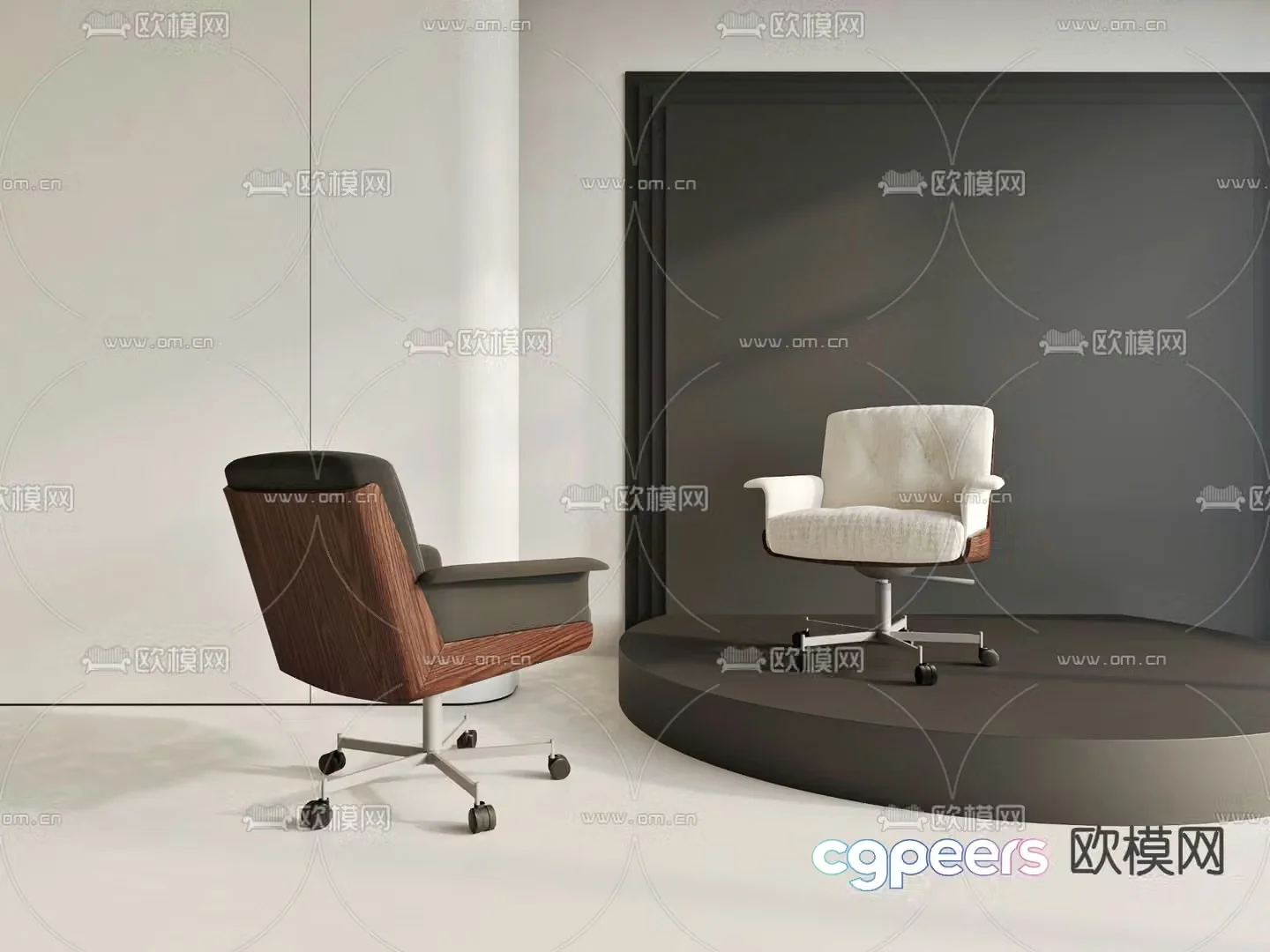 Office chair conference chair staff chair 3d model