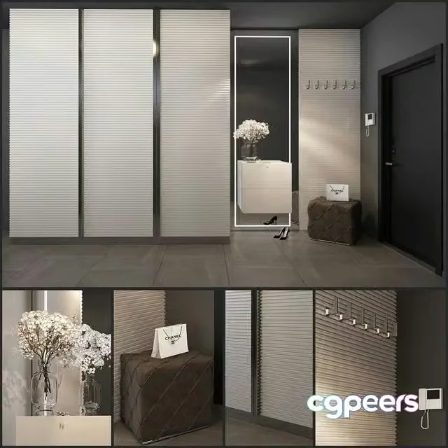 3ds Max Free – Composition in the hallway_39