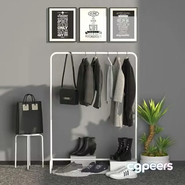 3ds Max Free – coat rack
