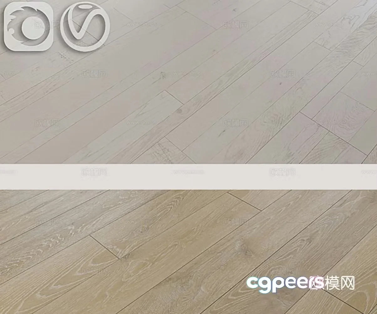 light color floor wooden floor 3d model