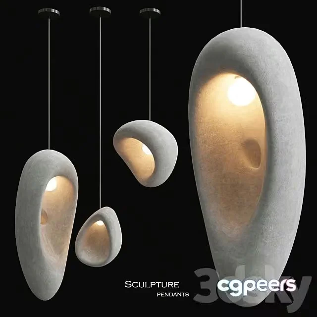 3ds Max Free – Sculpture Pendants by ROGAN GREGORY