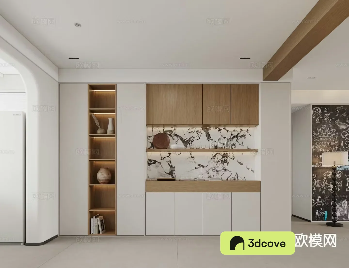 Modern wine cabinet sideboard