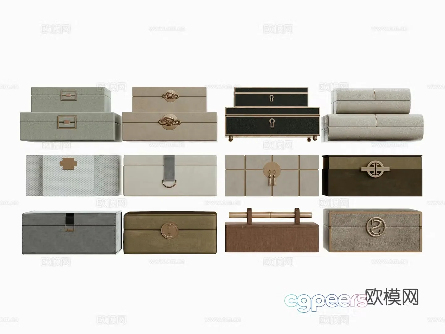 New Chinese jewelry box 3d model