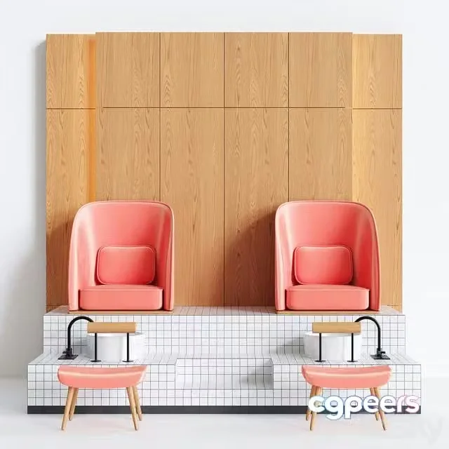 3ds Max Free – Podium for Pedicure Set # 1