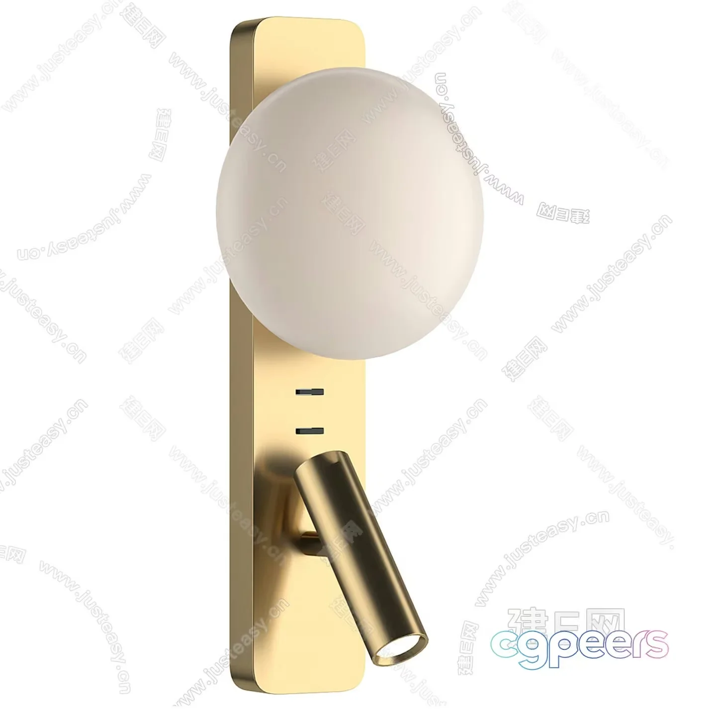 Gold Light Fixture 3D Model – 13039 – VRAY Render