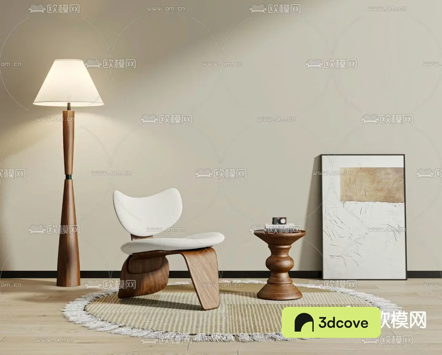 Wabi-sabi style leisure chair