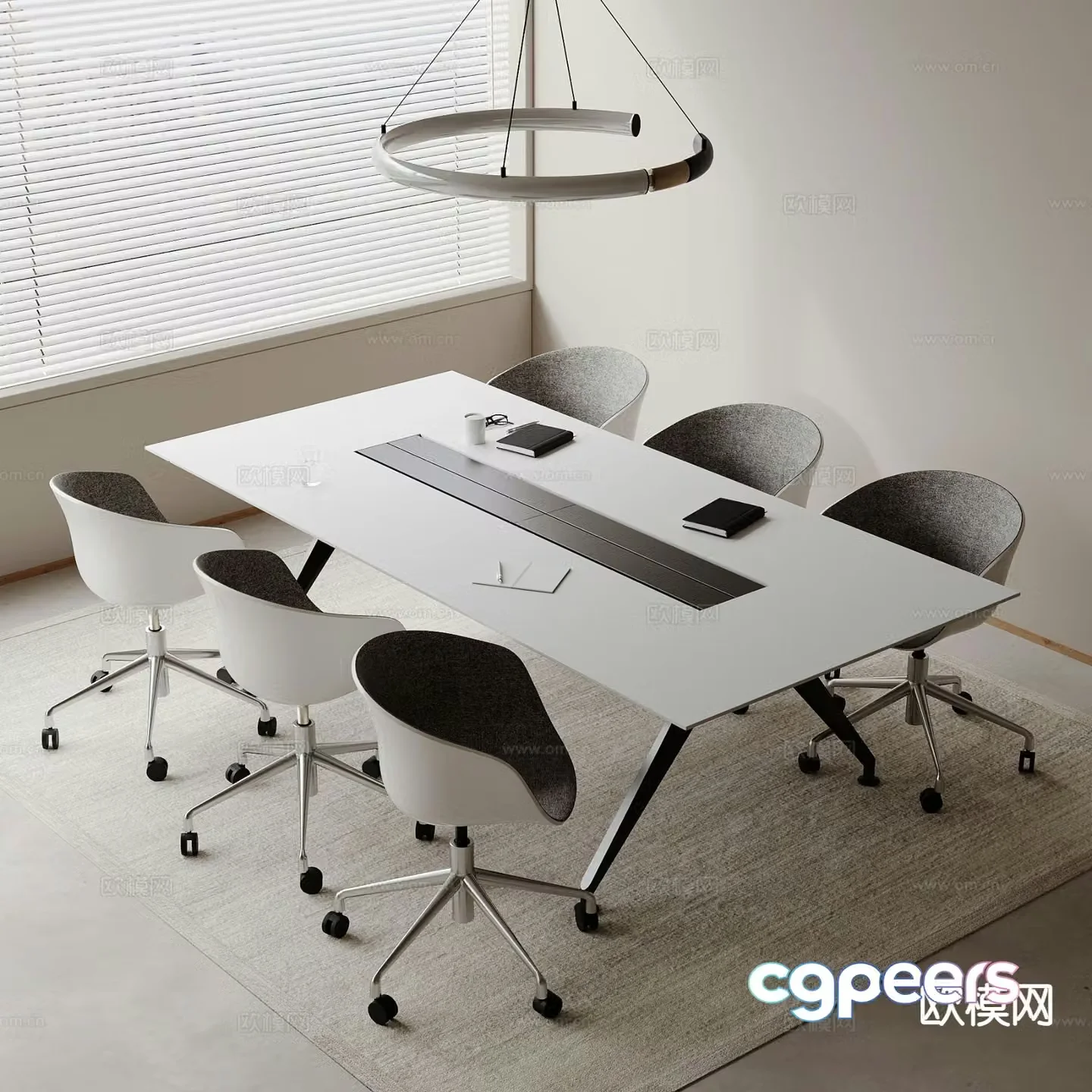 Modern conference table conference table 3d model
