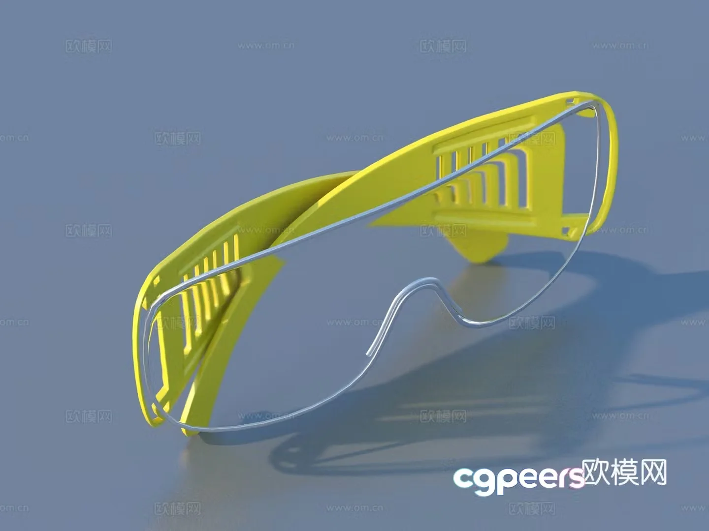 Glasses Goggles Windsink Working Glasses 3D Model