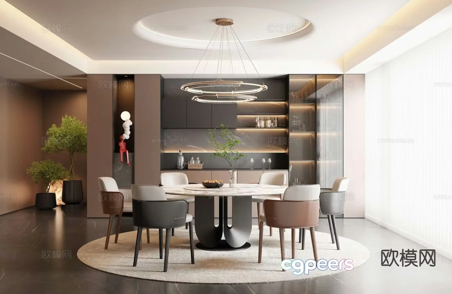 Italian restaurant 3d model