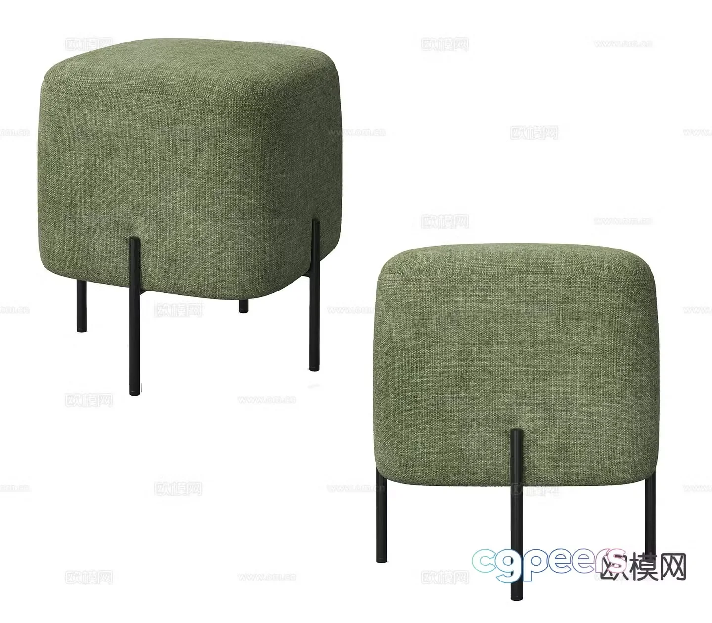 Modern stool sofa stool 3d model