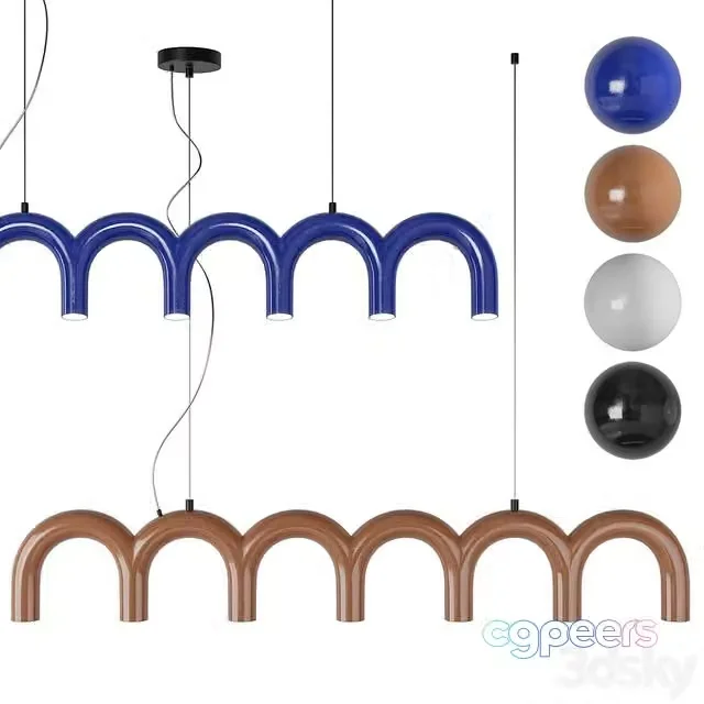 3ds Max Free – Oblure Arch LED pendant chandelier