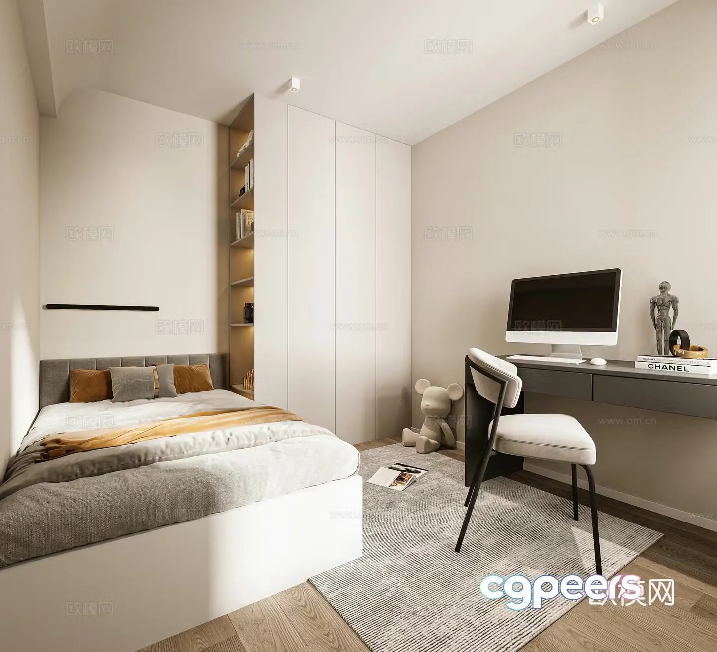 Modern bedroom 3d model