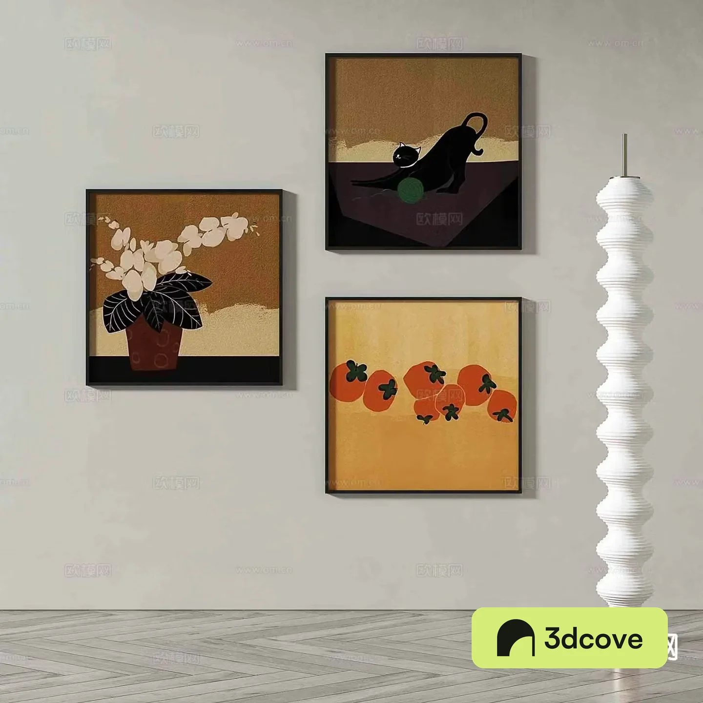 Wabi-sabi art painting cartoon painting decorative painting