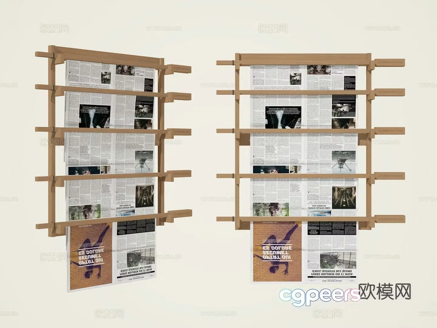 Newspaper stand 3d model