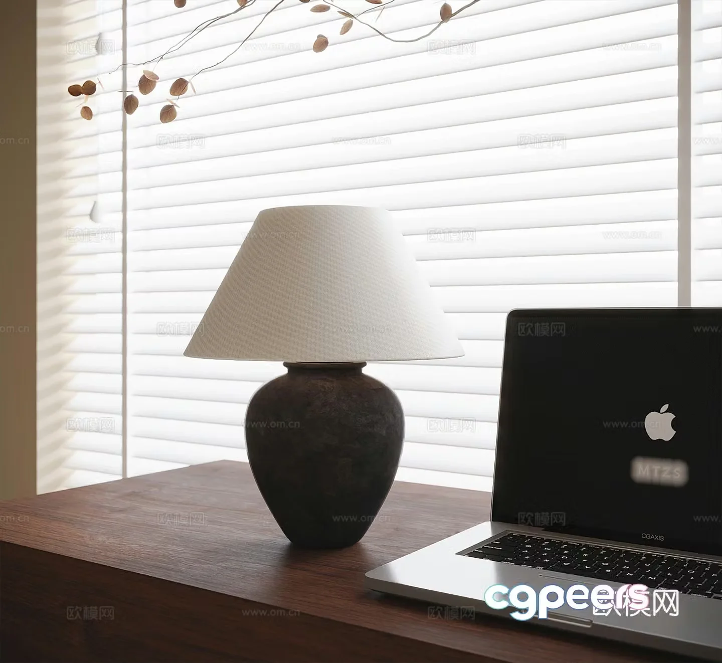 Modern desk lamp 3d model