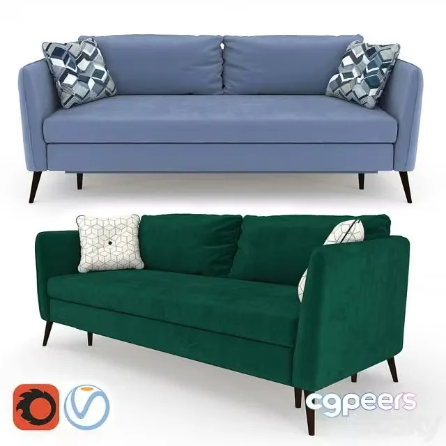 3ds Max Free – Sofa bed Alicante. Hoff