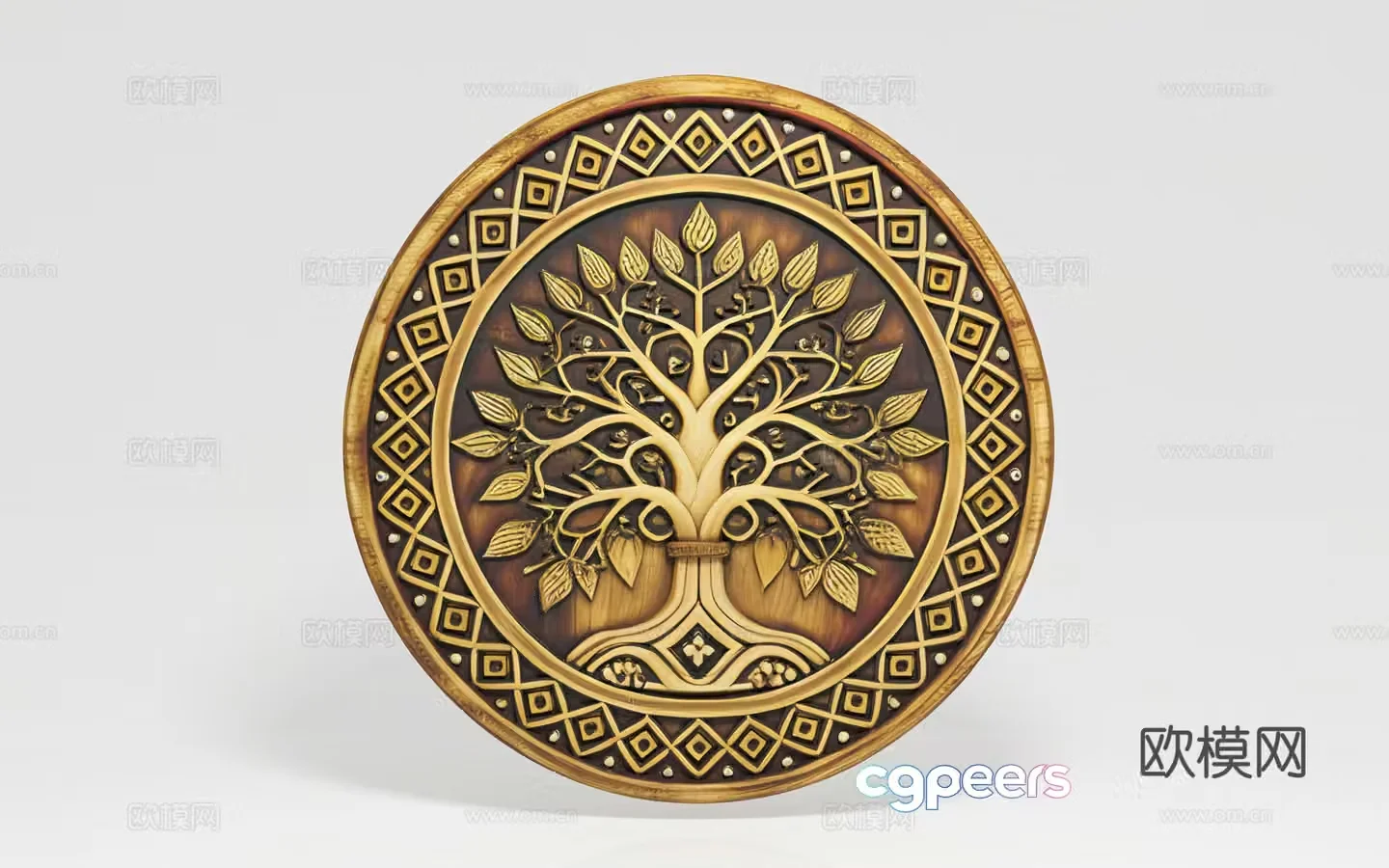Relief badge carving ornaments Art ornaments Abstract creativity Cultural symbols Wall ornaments Decoration 3D model