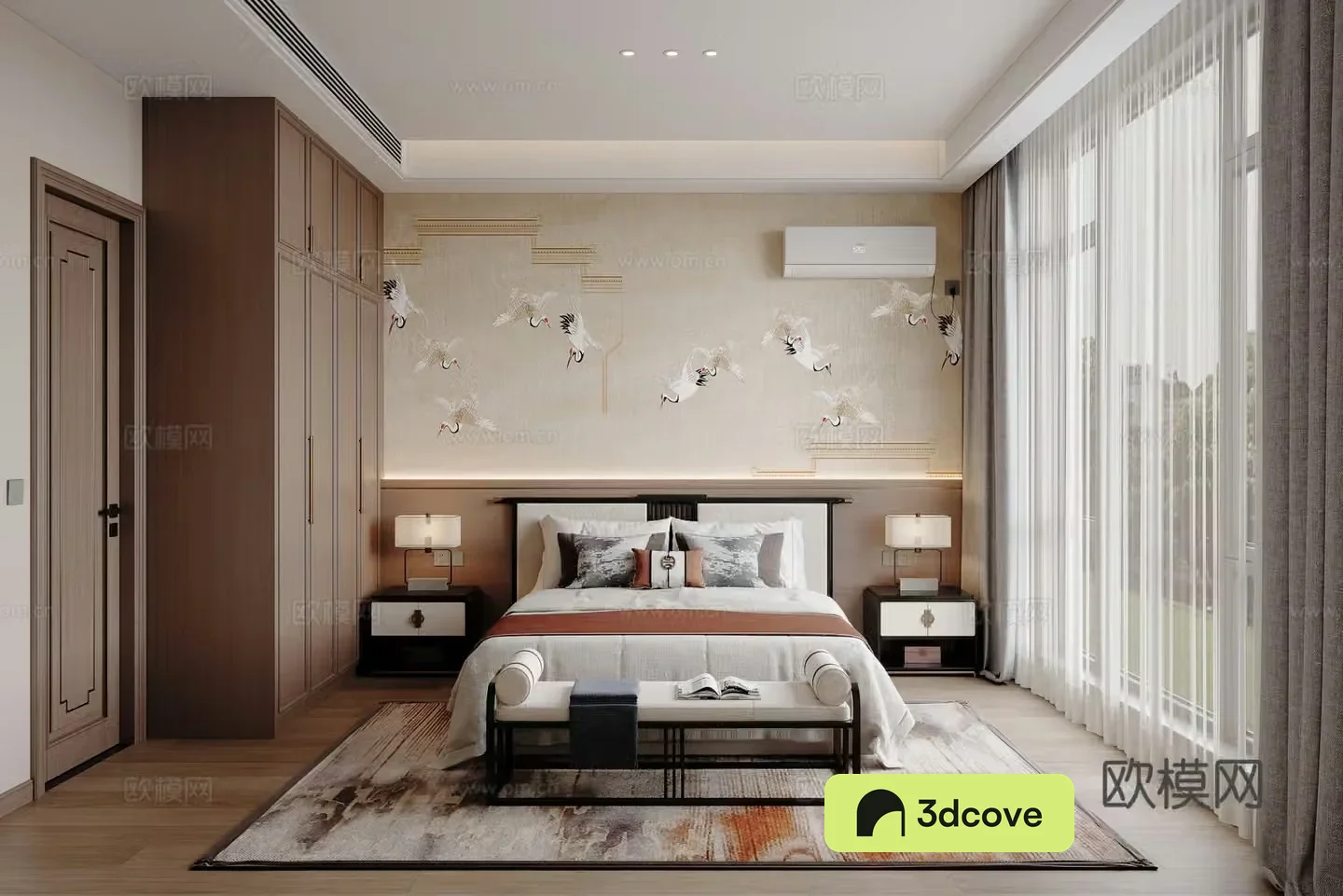 New Chinese bedroom