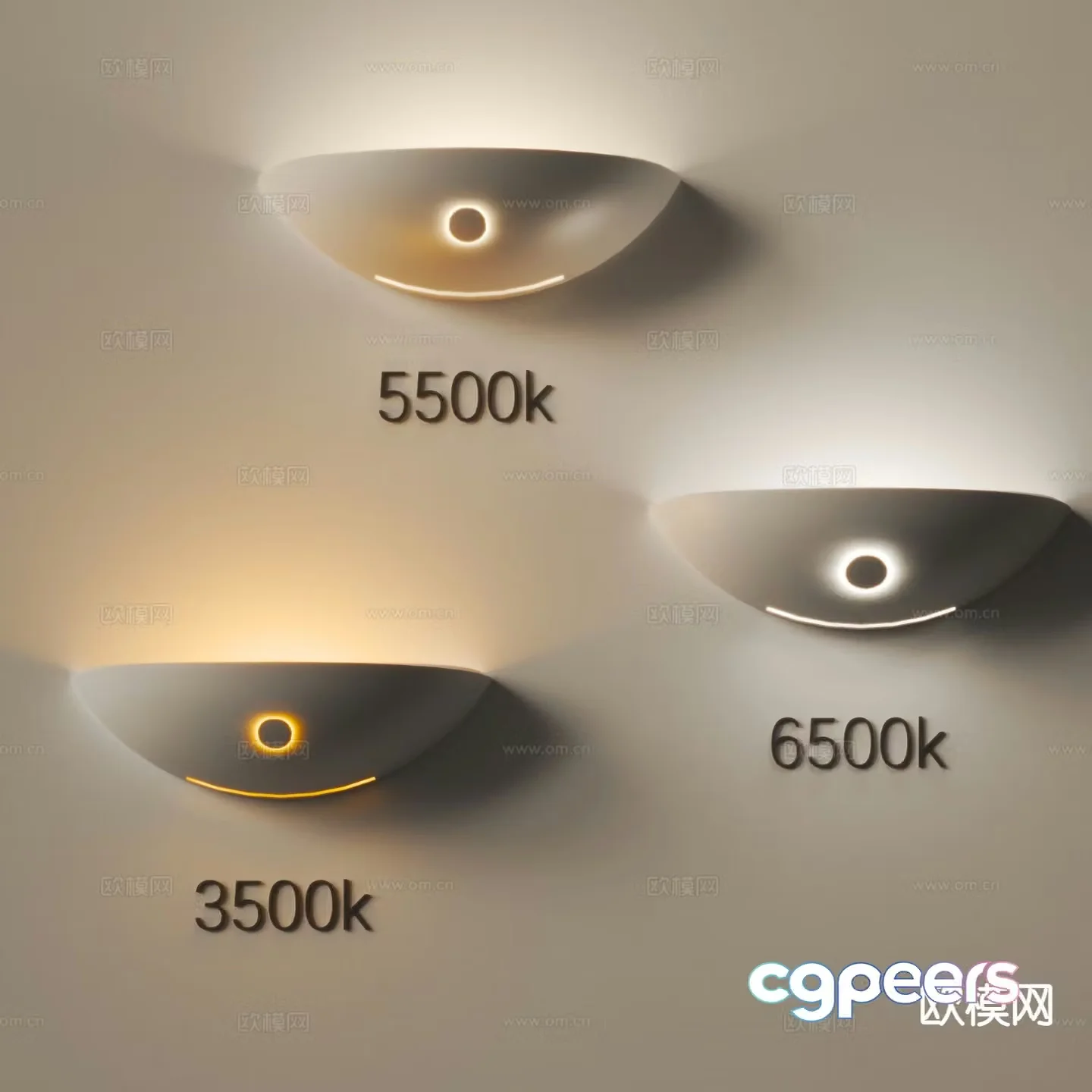 Modern wall lamp personalized wall lamp plaster wall lamp 3d model