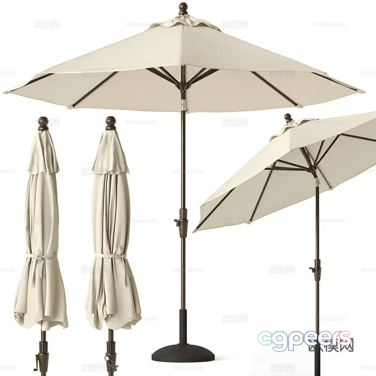 Modern parasol 3d model
