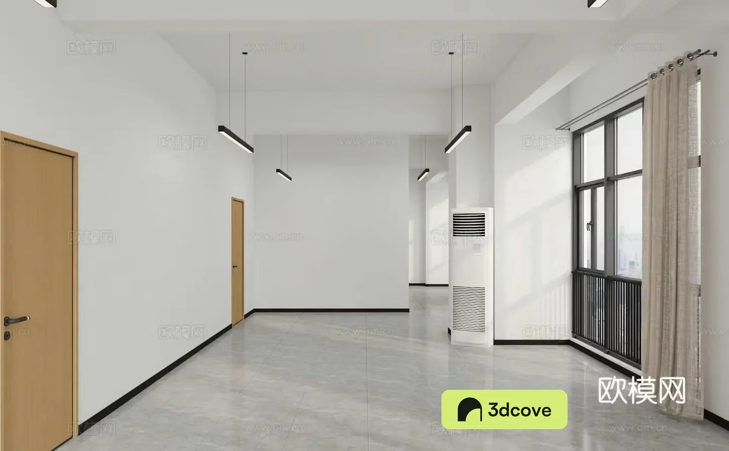Modern leisure area office and rest area