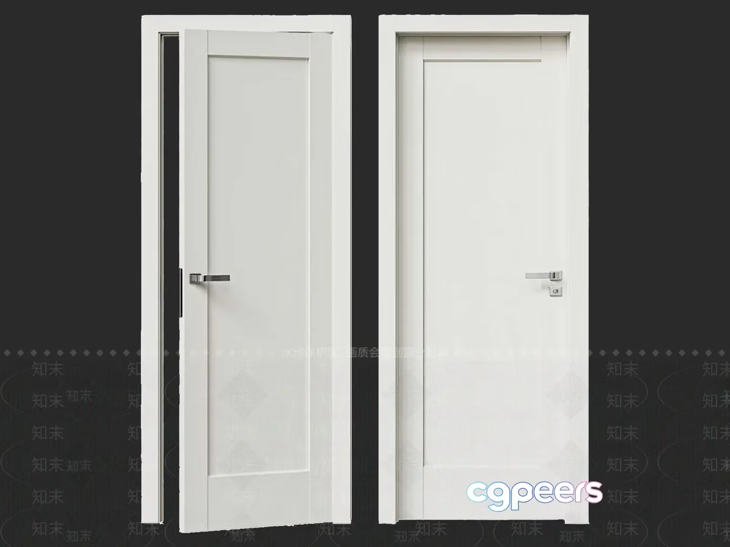 White Doors 3D Model – 19221 – VRAY Render