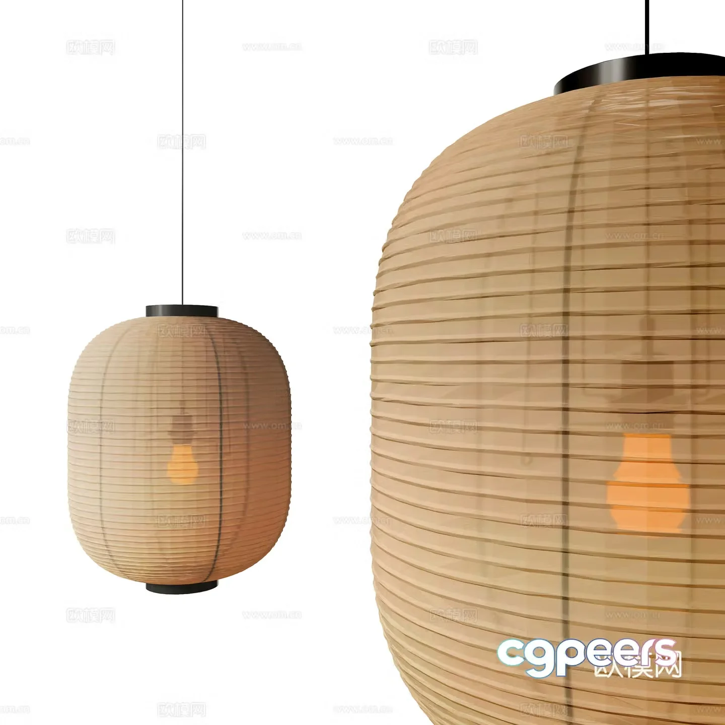 Wasabi Chandelier 3D Model