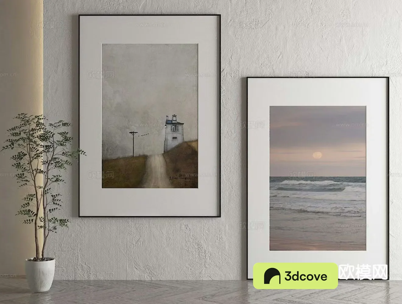 Modern decorative painting landscape painting hanging painting