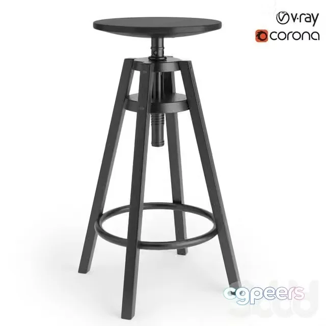 3ds Max Free – Ikea dalfred bar stool