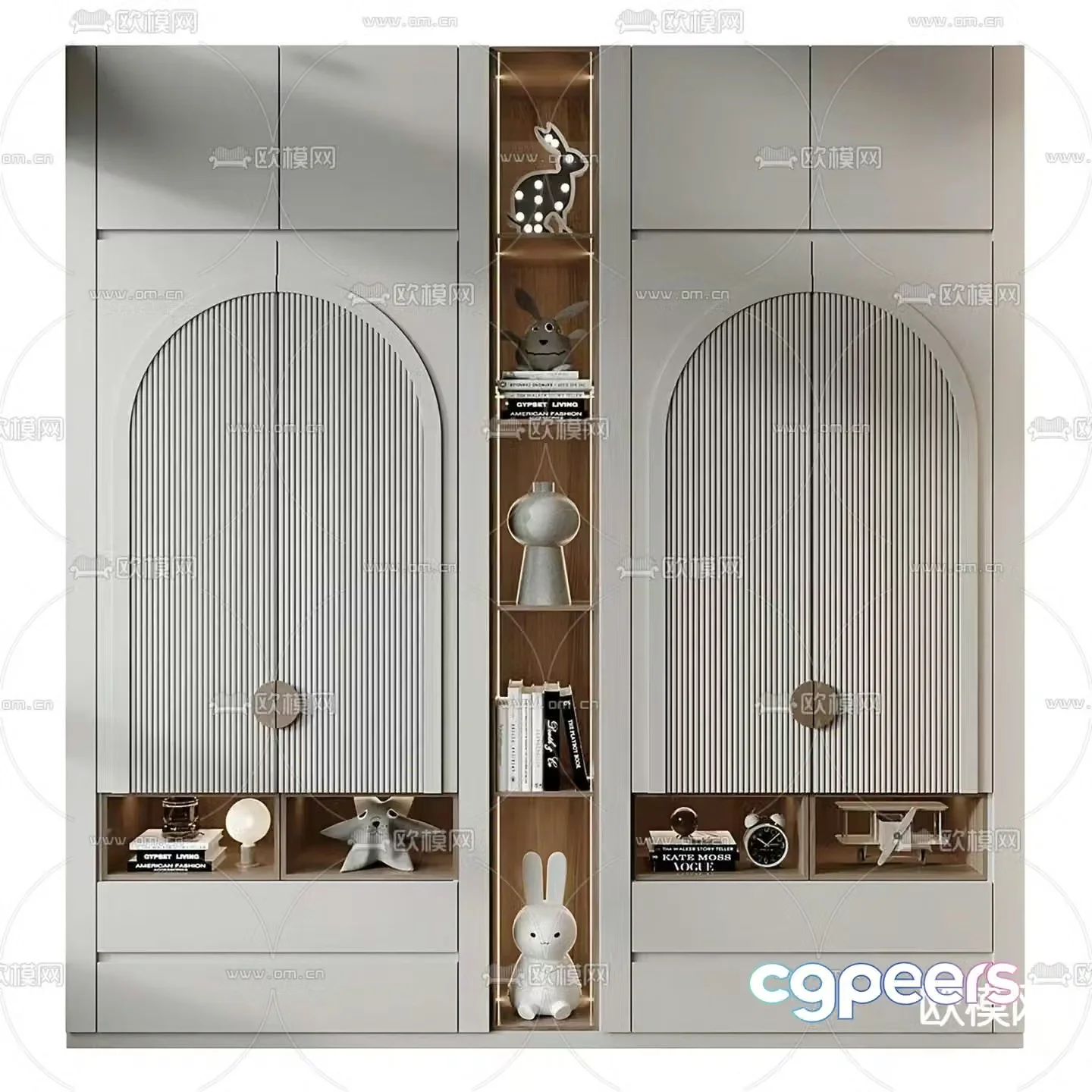 Children’s wardrobe toy cabinet 3d model